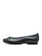 Synthetic Leather Ballerinas Black