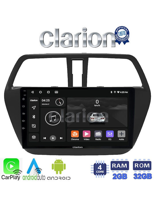 Clarion Auto-Audiosystem für Suzuki SX4 S-Cross 2014> (Bluetooth/USB/WiFi/GPS/Apple-Carplay/Android-Auto)