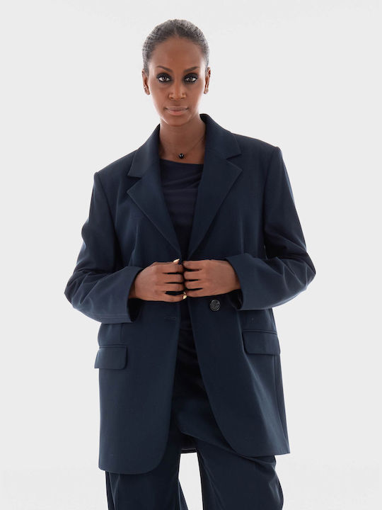 Hugo Boss Women's Blazer Dark Blue