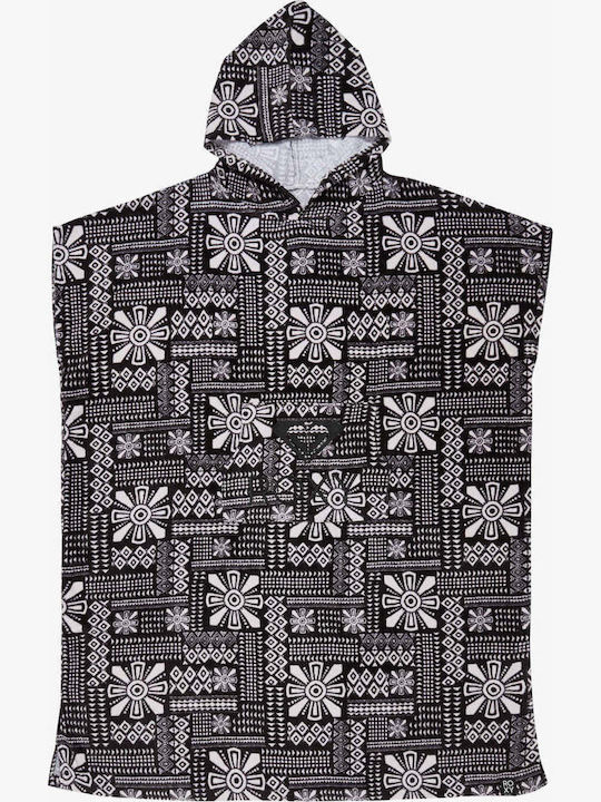 Roxy Stay Magical Cotton Beach Poncho Gray