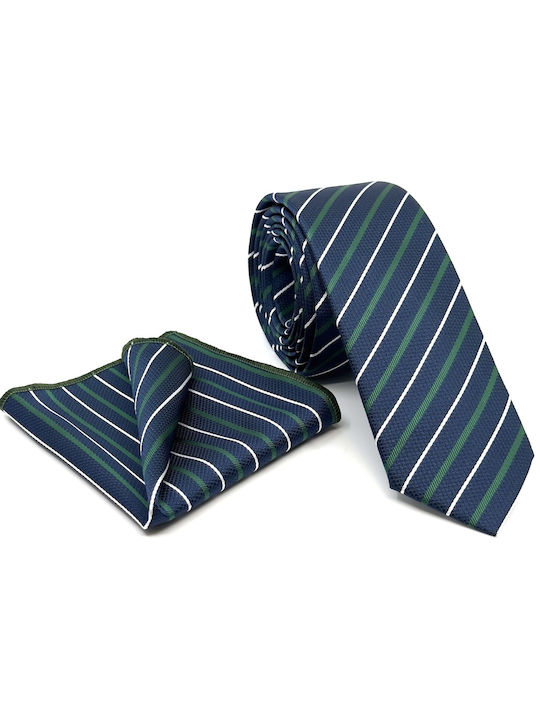 Legend Accessories Men's Tie Set Printed in Blue Color