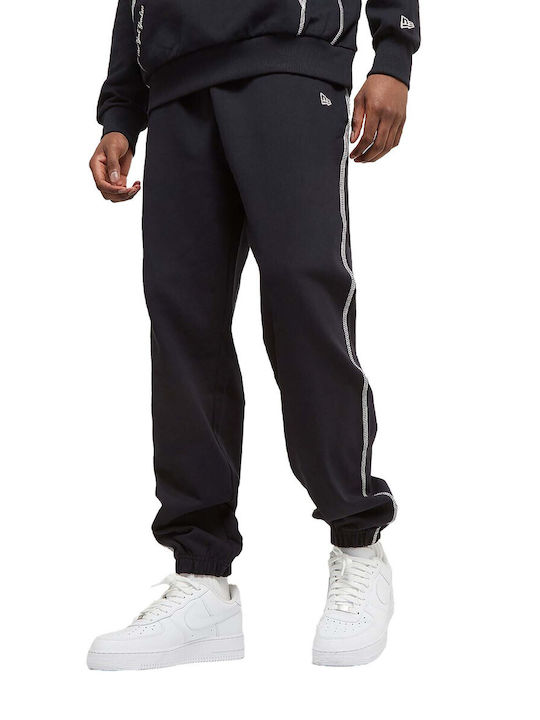 New Era Men's Sweatpants with Rubber Navy, Off White