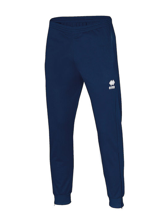 Errea Jogginghose Glänzend ohne Gummizug Ad Blue