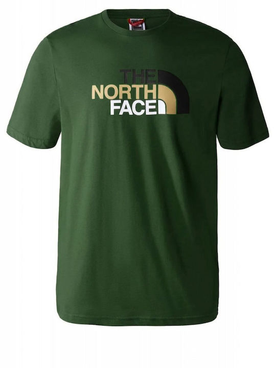 The North Face Bluza Bărbătească cu Mânecă Scurtă Taupe Green