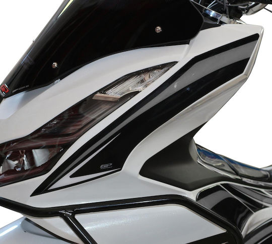 Gpk Set of 3D Side Stickers Honda PCX 125 2021-2023 Black-Grey