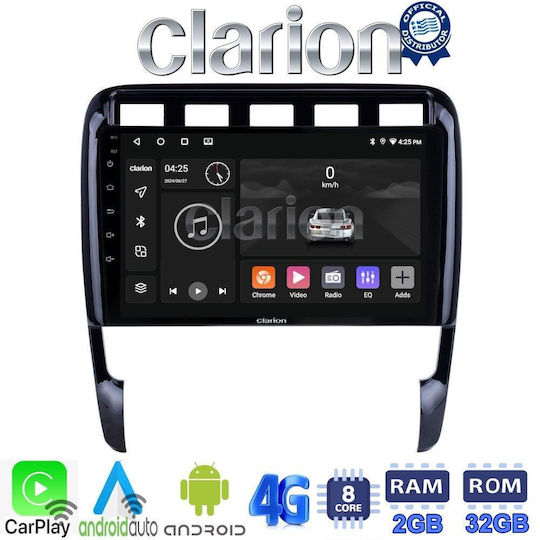 Clarion Ηχοσύστημα Αυτοκινήτου για Porsche Cayenne 2002>2011 (Bluetooth/USB/WiFi/GPS/Apple-Carplay/Android-Auto) με Οθόνη Αφής 9"