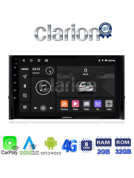 Clarion Sistem Audio Auto pentru Skoda Karoq 2016 > (Bluetooth/USB/WiFi/GPS/Apple-Carplay/Android-Auto) cu Ecran Tactil 9"