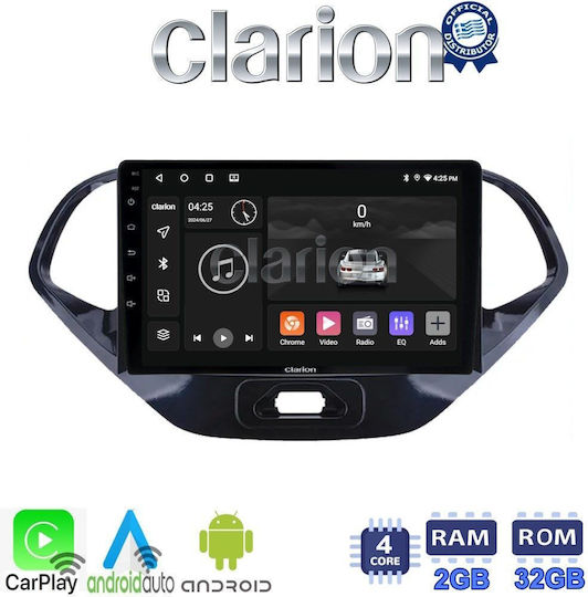 Clarion Ηχοσύστημα Αυτοκινήτου για Ford Ka 2016 > (Bluetooth/USB/WiFi/GPS/Apple-Carplay/Android-Auto) με Οθόνη Αφής 9"