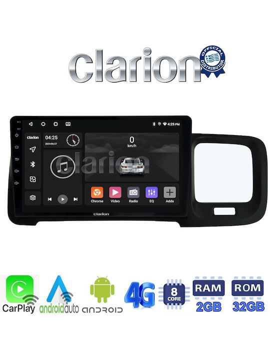 Clarion Car Audio System for Volvo S60 2010 > 2018 (Bluetooth/USB/WiFi/GPS/Apple-Carplay/Android-Auto) with Touch Screen 9"