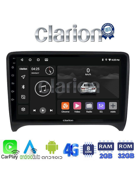Clarion Auto-Audiosystem für Audi E-Commerce-Website 2007 > 2014 (Bluetooth/USB/WiFi/GPS/Apple-Carplay/Android-Auto) mit Touchscreen 9"