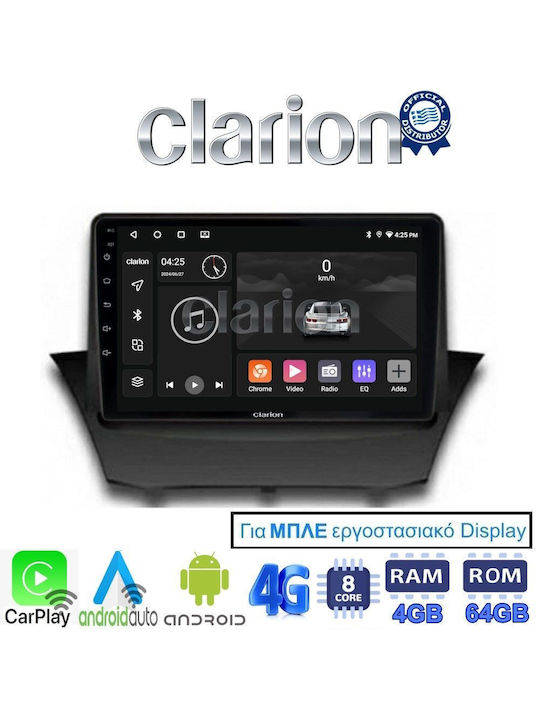 Clarion Car Audio System for Ford Fiesta 2009>2017 (Bluetooth/USB/WiFi/GPS/Apple-Carplay/Android-Auto) with Touch Screen 9"