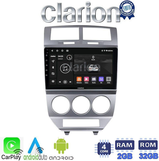 Clarion Car Audio System Dodge Caliber 2006-2012 (Bluetooth/USB/WiFi/GPS/Apple-Carplay/Android-Auto) with Touch Screen 9"