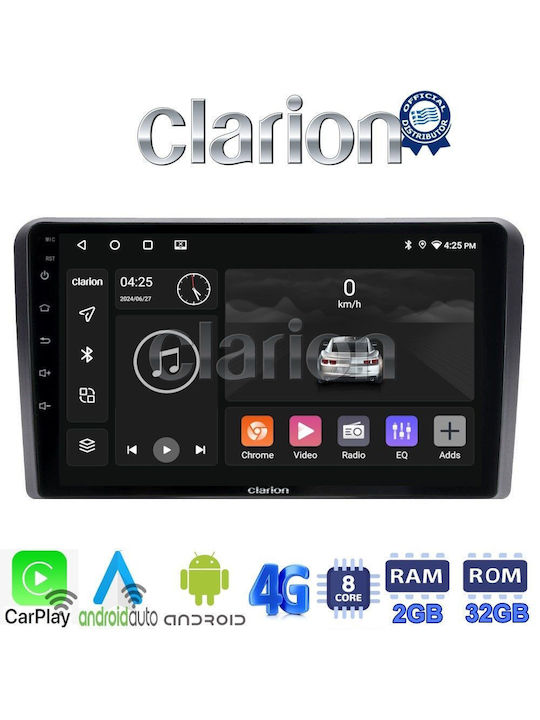 Clarion Auto-Audiosystem für Ford Transit / Tourneo 2018 (Bluetooth/USB/WiFi/GPS/Apple-Carplay/Android-Auto) mit Touchscreen 9"