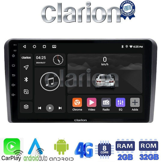 Clarion Автомобилна Аудио Система (Блутут/USB/WiFi/GPS/Apple-Carplay/Android-Auto) с Тъчскрийн 9"