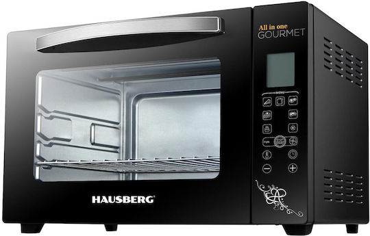 Hausberg Ηλεκτρικό Φουρνάκι 65lt Χωρίς Εστίες Μαύρο
