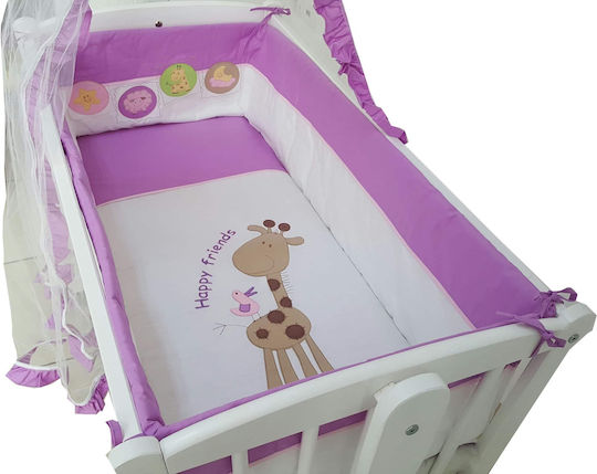 Beboulino Baby Cradle Bedding Set Giraffe 6pcs