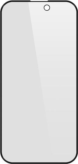 Avizar Panzerglas iPhone 15 Privatsphäre Anti-Spion Härte 9H Transparent Schwarz