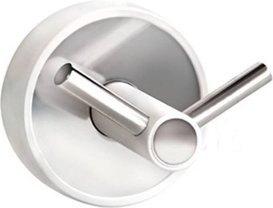 Karag Double Wall-Mounted Bathroom Hook White