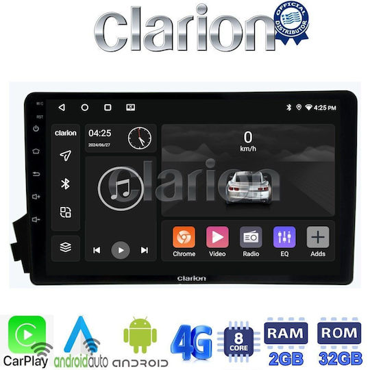 Clarion Ηχοσύστημα Αυτοκινήτου για Ssangyong Actyon / Kyron 2006>2015 (Bluetooth/USB/WiFi/GPS/Apple-Carplay/Android-Auto) με Οθόνη Αφής 9"