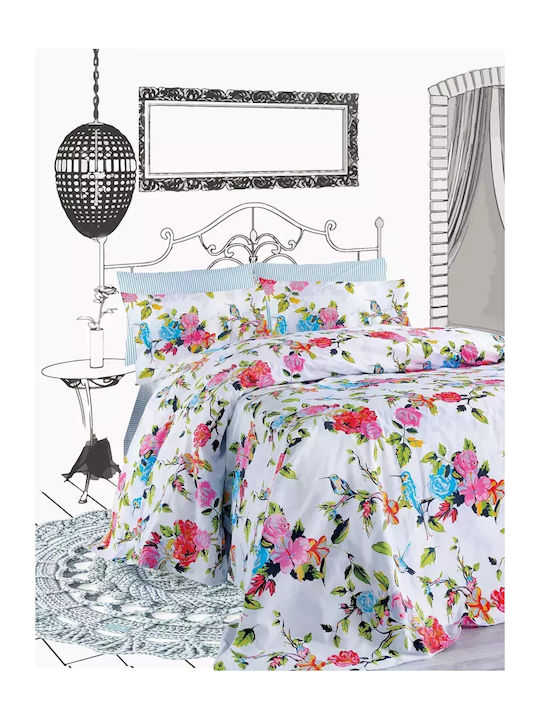 Makis Tselios Home Σετ Πάπλωμα Υπέρδιπλο 220x240εκ. Πολύχρωμο 3τμχ