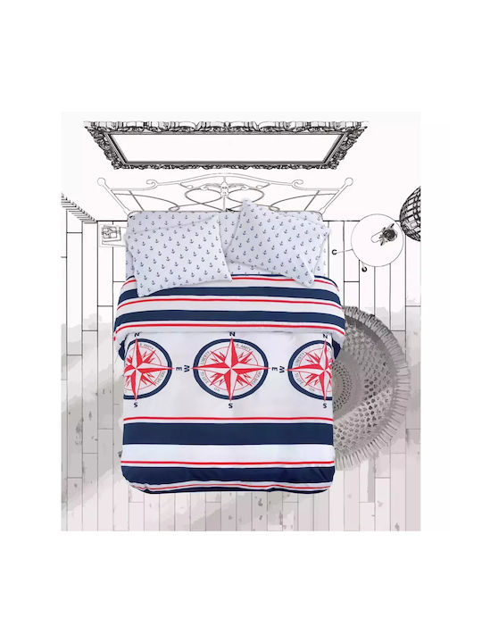 Makis Tselios Home Set Pilotă Super Dublu 220x240cm Multicolor 3buc