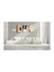 Panouri Decorative 3D De Perete Din MDF Flat Acoustic Alb 60x60cm 4 Bucăți