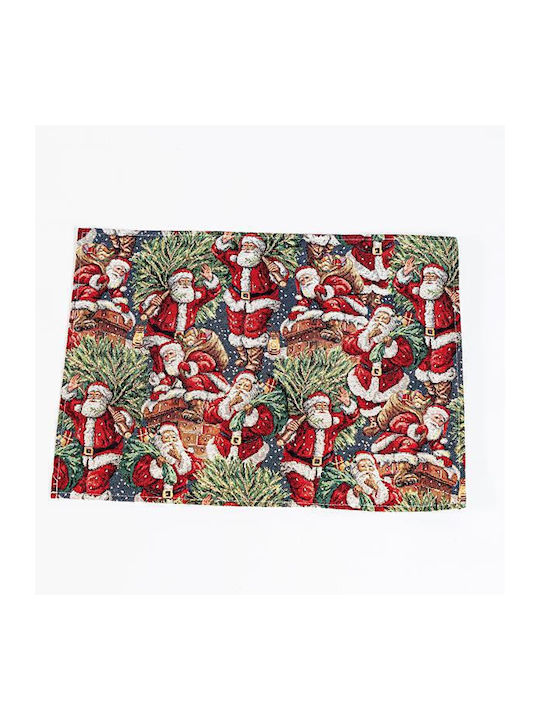 Christmas Placemats Fabric Blue L31xW43cm 1pcs