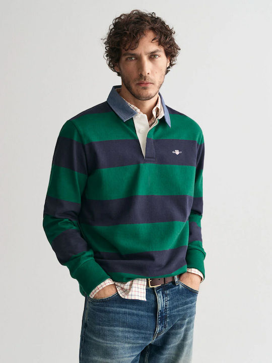 Gant Polo Μπλούζα Μακρυμάνικη Green