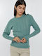 Gestrickter Zopfpullover Mint