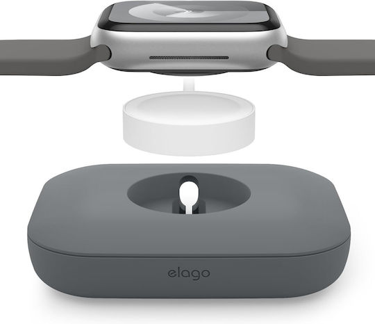 Elago Pad de Încărcare Magnetic Apple Watch Galaxy Watch Gri Închis