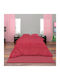 Dimcol Bettdecke Einzelbett 160x240cm Red 300 GSMGsm