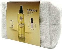 Garden Sparkle Teddy Skin Care Set for Brightening with Body Mist & Lipstick