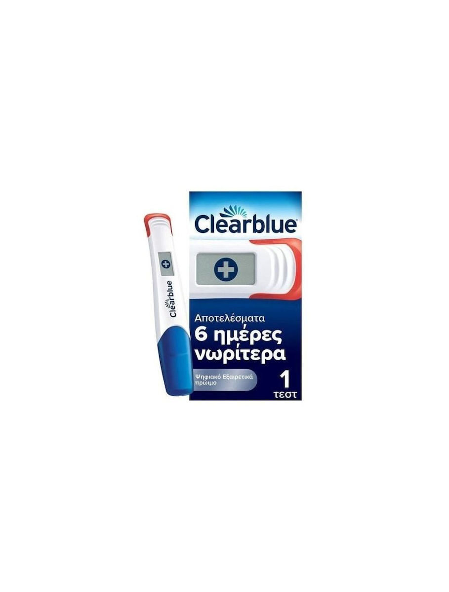 Clearblue Ψηφιακό Τεστ Πρώιμη Ανίχνευση Εγκυμοσύνης 1 Τεμάχιο