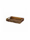 Ready Holz Rechteckig Serviertablett mit Griffen in Schwarz Farbe 31cm WD-3043-S 1Stück
