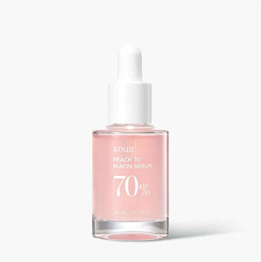 Anua Peach 70 Niacin Moisturizing Serum Face with Niacinamide for Detoxification & Radiance 30ml