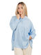 Ellen Women's Long Sleeve Shirt Blue