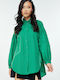 Langärmelig Damen Hemd Green