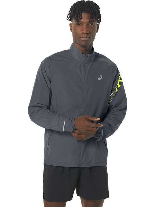 ASICS Icon Αθλητικό Μπουφάν Γκρι