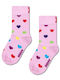 Happy Socks Παιδικές Κάλτσες Kids Heart Pink