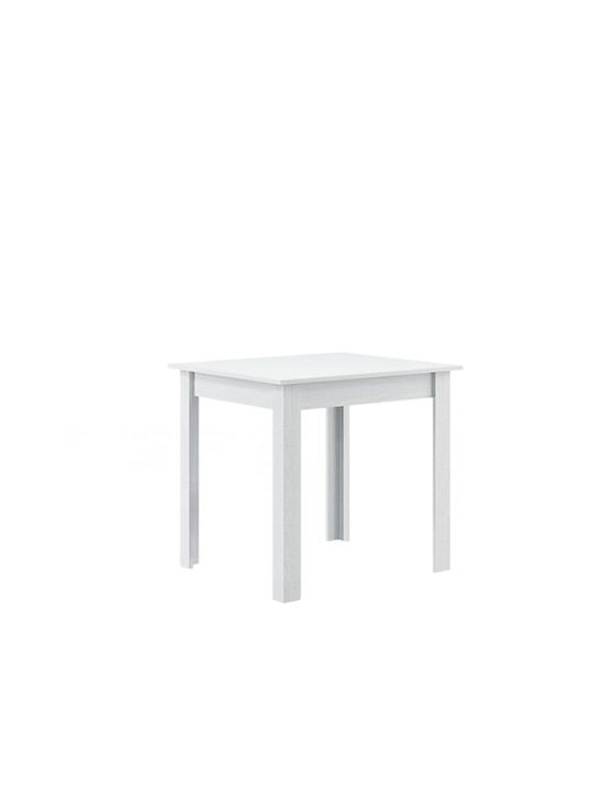 Hazel Square Table Kitchen White 80x80x77cm