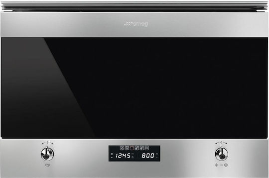 Smeg Cuptor cu microunde încorporat cu Grill 22lt Gri