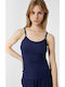 Women's T-Shirt with Spaghetti Strap Blue