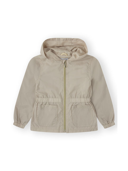 Canada House Kinderjacke mit Kapuze Ecru, Beige