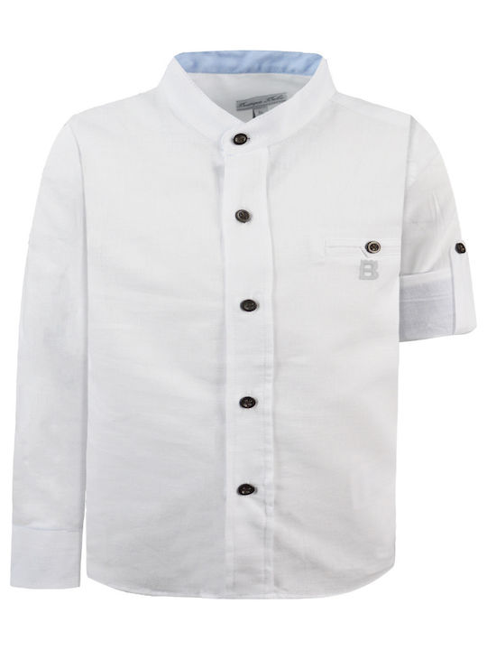 Energiers Kids Linen Shirt White