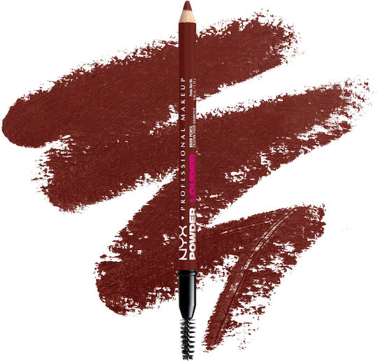 NYX Professional Makeup Professional Makeup Powder Louder Brow Pencil Μολύβι για Φρύδια 04 Black Cherry