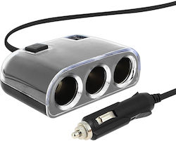 Cigarette Lighter Charger 3x Lighter Socket + 2x Usb Sockets