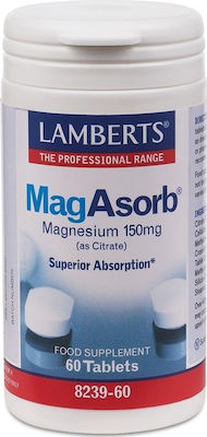 Lamberts Mag Asorb 150mg 60 ταμπλέτες