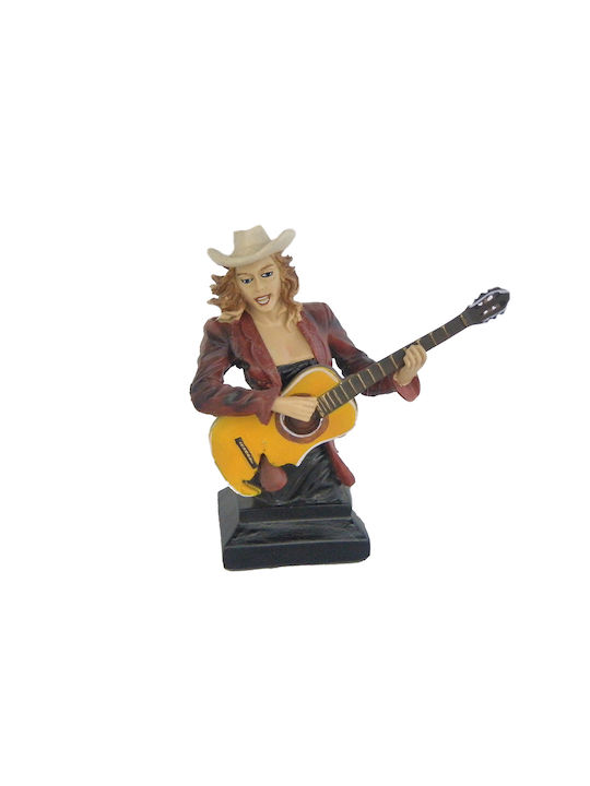 Decorative Miniature Girl with Guitar