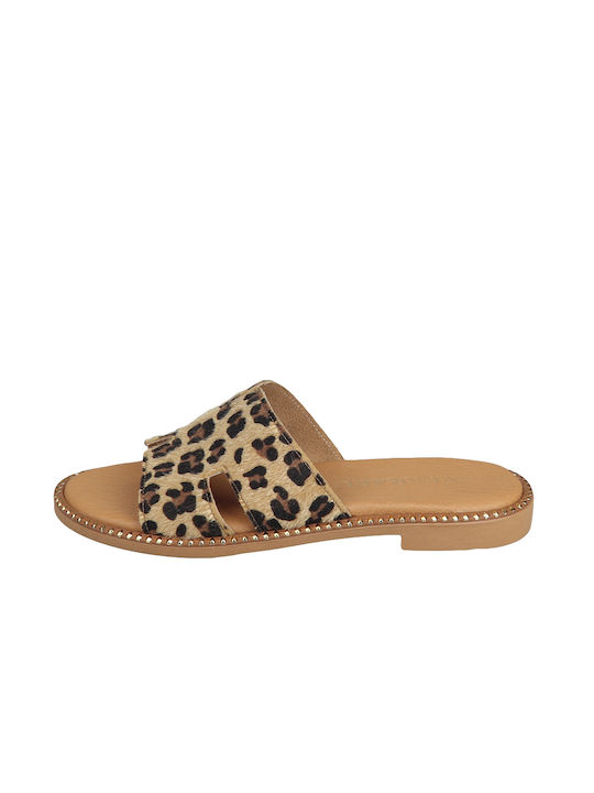 Verraros Women's Flat Sandals Leopar