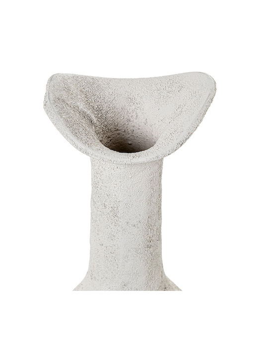 Vase Alexandra House Living White Aluminum Handles